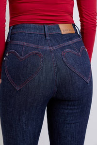 Judy Blue High Waisted Heart Shaped Back Pocket Skinnies #JB88916