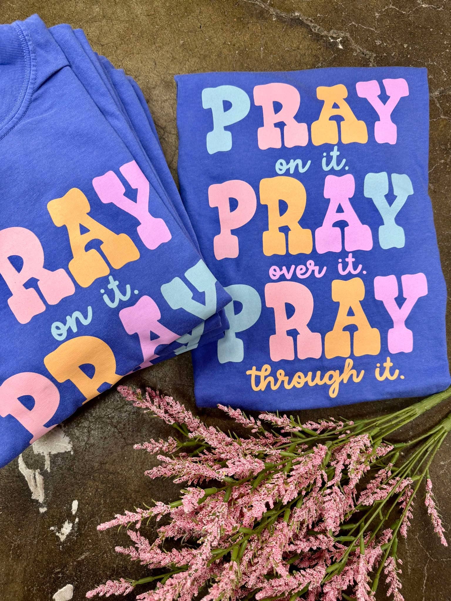 Pray Pray Pray | Flo Blue | Short Sleeve  #STS005