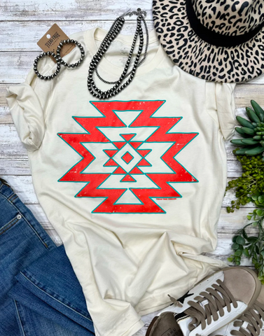 Aztec Puff Tee #TT2505