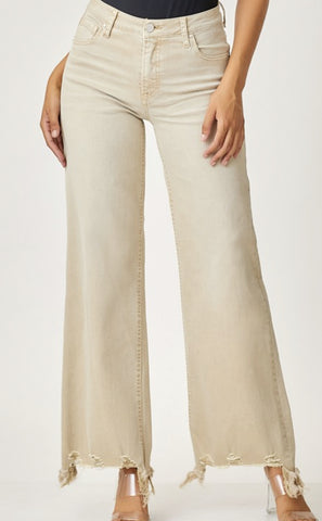 KHAKI Risen high rise jeans #s178